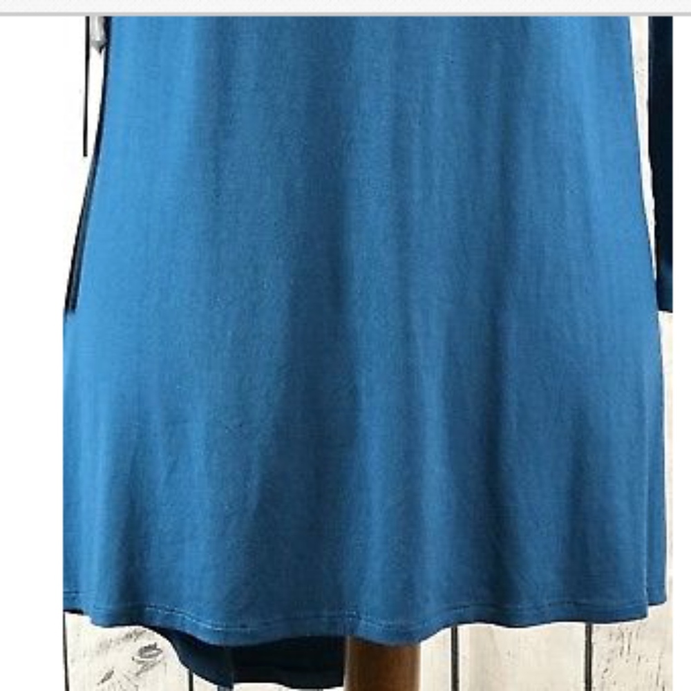 Vince Camuto Women Blue Long Sleeve Dress - Picture 5 of 7